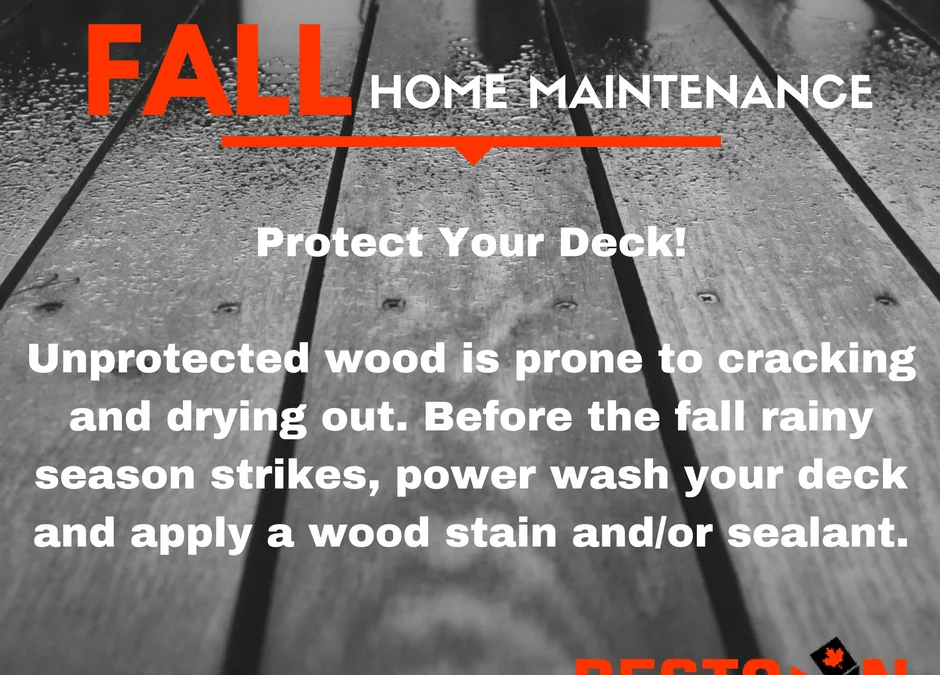 Fall Home Maintenance Tips – Decks