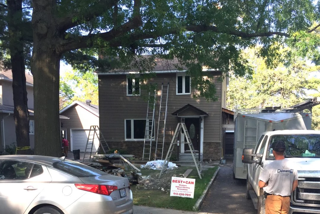 exterior renovation siding windows stone work