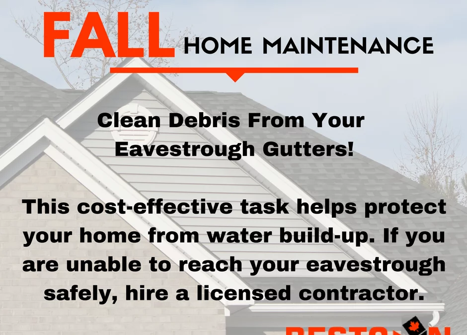 Fall Home Maintenance Tips – Eavestroughs
