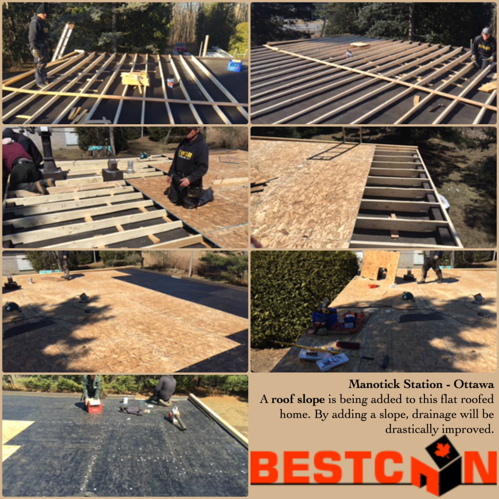 Ottawa Manotick Station Roof Slope Installation