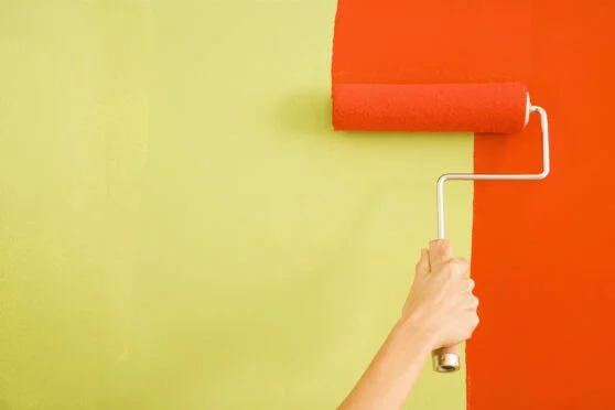 painting a wall